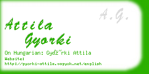 attila gyorki business card